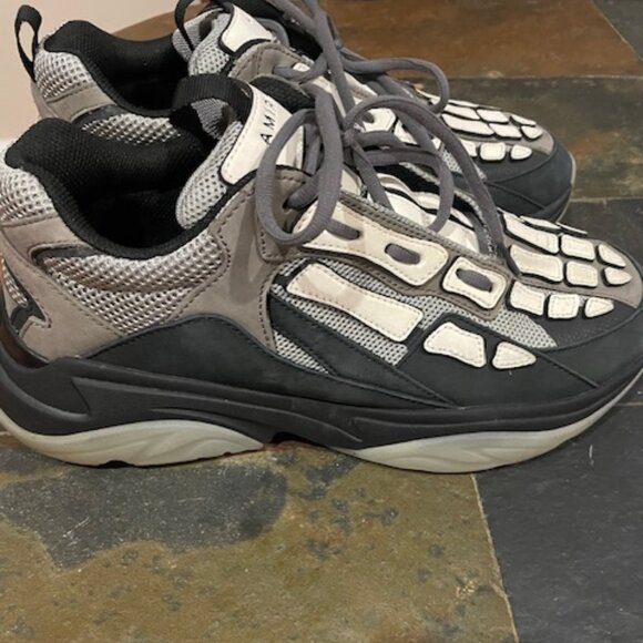 Men Amiri Sneakers, Size 11, Smoke Grey, White, Silver - Picture 1 of 6